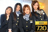 渡辺茜,高垣怜,桜井美里,望月涼子 【HD】CA大乱交2009 Part1