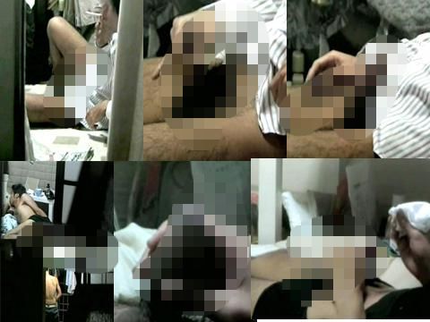 一人暮らしのオナ男・・・・Yシャツ男と包茎男2名 人物不明(男)
