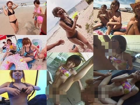 ビーチギャルナンパ☆2組ゲット 素人多数
