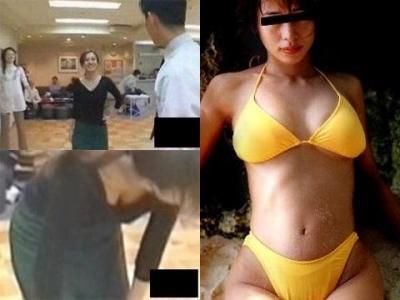 ダンスレッスン中の谷間チラ さ●う珠緒