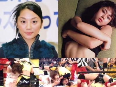 小●栄子 VS 堀●のり 辱固め(プロレス) 小●栄子 堀●のり