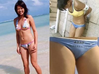 浅●美和 マン筋くっきり♪ 浅●美和