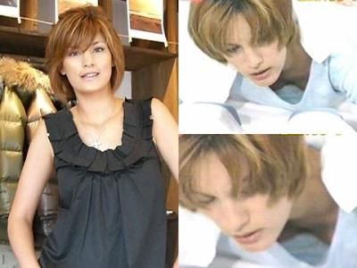 マッサージ中にもろ乳首チラ♪ 梅●アンナ