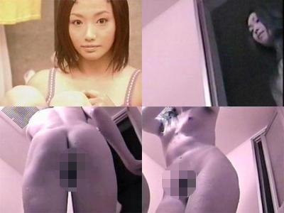 本人と認定!眞●かをりのシャワー盗撮! 眞●かをり