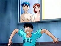 anime boy and girl kissing